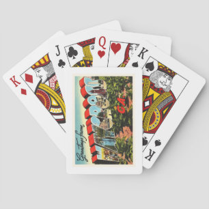 Waycross Georgia GA Old Vintage Travel Souvenir Speelkaarten