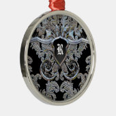 Waydhill Uitstekend Victoriaans Monogram Metalen Ornament (Rechts)