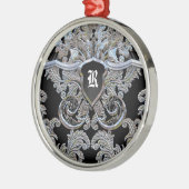 Waydhill Uitstekend Victoriaans Monogram Metalen Ornament (Links)