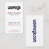 Wayforge Visitekaartje (Voorkant / Achterkant)