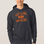 Wayland - Warriors - High-Wayland Massachusetts Hoodie (Voorkant)