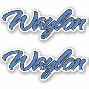 Waylon Blue Autocollants Sticker Stickerset