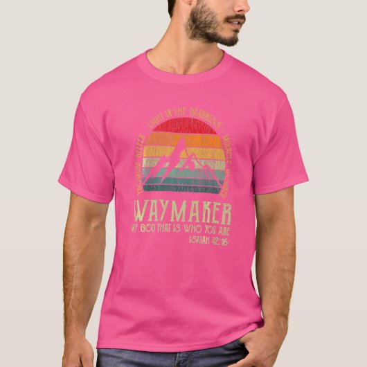  Waymaker Promise Keeper Miraker Worker Chr T-shirt (Voorkant)