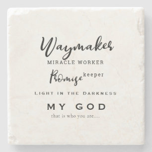 Waymaker Promise Keeper Miraker Worker Christelijk Stenen Onderzetter