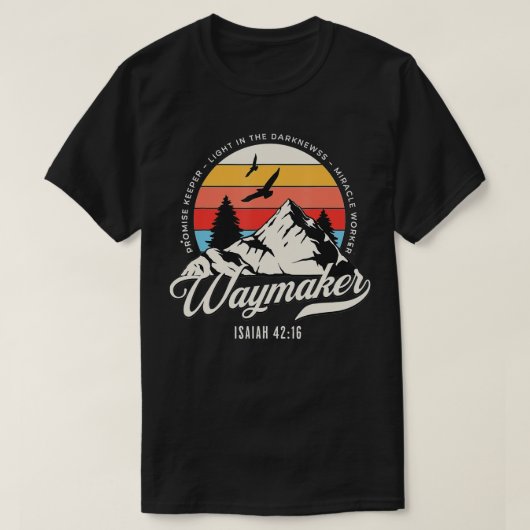 Waymaker Promise Keeper Miraker Worker Christelijk T-shirt (Design voorkant)