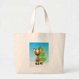 Wayne Deer in de sneeuw Grote Tote Bag
