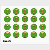 Wayne Deer Ronde Sticker (Vel)