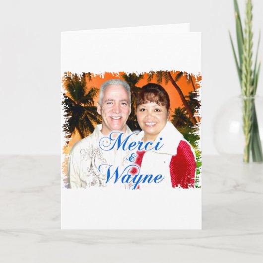 Wayne & Merci Bedankkaart (Voorkant)