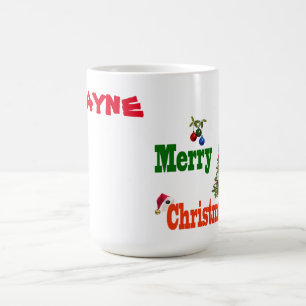 Wayne Name with Lawn Bowls Kerstthema, Mok