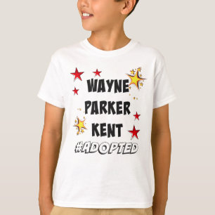 Wayne, Parker, Kent #Aangenomen Superheroes Adopti T-shirt