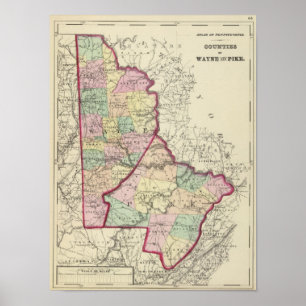Wayne, provincie Pike Poster