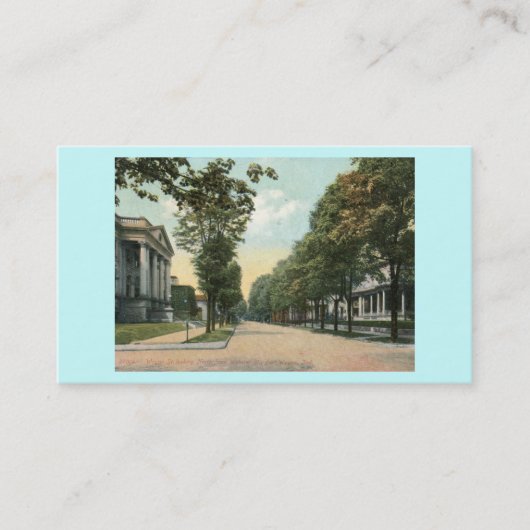 Wayne St., Fort Wayne, Indiana 1907  Visitekaartje (Voorkant)