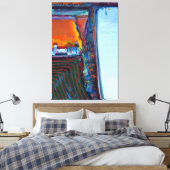 Wayne Thiebaud art Canvas Afdruk (Insitu (Slaapkamer))