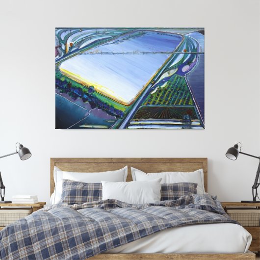 Wayne Thiebaud art painting Canvas Afdruk (Insitu (Slaapkamer))