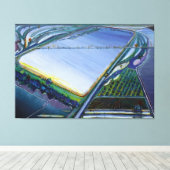 Wayne Thiebaud art painting Canvas Afdruk (Insitu (Houten vloer))
