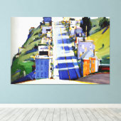 Wayne Thiebaud art style Canvas Afdruk (Insitu (Houten vloer))