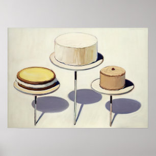 wayne thiebaud - display cakes 1963 poster
