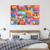 Wayne Thiebaud-kunst Canvas Afdruk (Insitu (Slaapkamer))