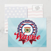 Wayne, WV Briefkaart (Voorkant / Achterkant)