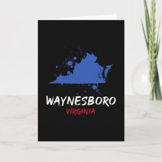 Waynesboro Virginia Va verfspatten vakantie aanden Kaart