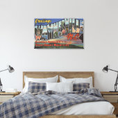 Waynesville, North Carolina - Large Letter Scene Canvas Afdruk (Insitu (Slaapkamer))