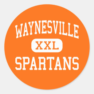 Waynesville - Spartans - Hoog - Waynesville Ohio Ronde Sticker