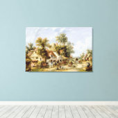 Wayside Inn Canvas Afdruk (Insitu (Houten vloer))