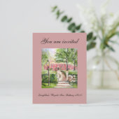 Wayside Inn - Uitnodiging van Longmeens Briefkaart (Staand voorkant)