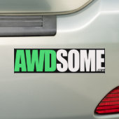 wazig Green Bumpersticker (Op auto)