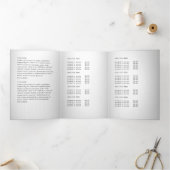 Wazig Grijs Achtergrond Aangepaste Logo prijslijst Drieluik Kaart (Binnen)