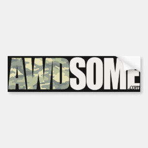 wazig leger bumpersticker