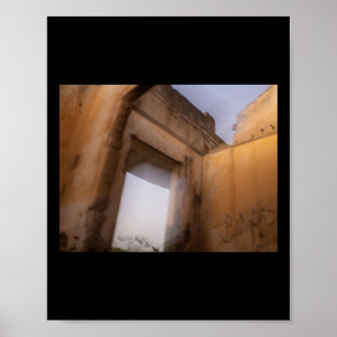 Wazig oud huis 2 Sticker Poster