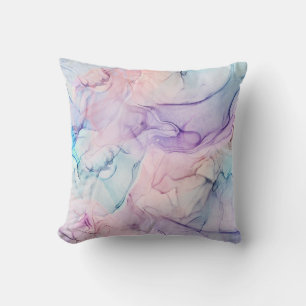 Wazige Ethische Pastel Waterverf Inkt Fantasie Gla Kussen