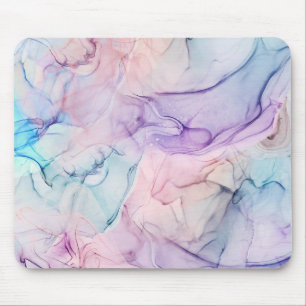 Wazige Ethische Pastel Waterverf Inkt Fantasie Gla Muismat