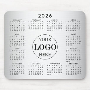 Wazige Grijze Achtergrond Aangepaste Logo 2026 Kal Muismat