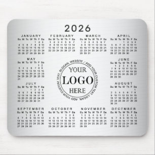 Wazige Grijze Achtergrond Aangepaste Logo 2026 Kal Muismat