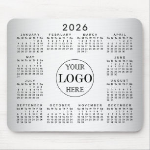 Wazige Grijze Achtergrond Aangepaste Logo 2026 Kal Muismat