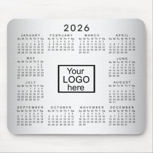 Wazige Grijze Achtergrond Aangepaste Logo 2026 Kal Muismat