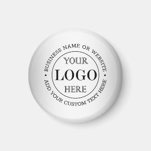 Wazige Grijze Achtergrond Aangepaste Logo Business Magneet