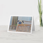 Wazige Hond Portret Kaart (Voorkant)