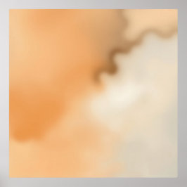 Wazige kunst echo's van warmte poster