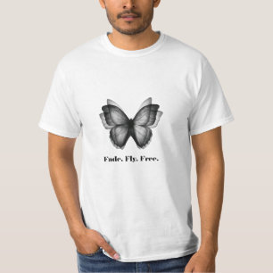 Wazige Vlinder – Abstracte Beweging Tee T-Shirt
