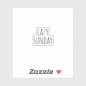 wazige zondag, esthetisch sticker (Vel)