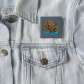 Wazzup - 2-inch Square Button (In situ)
