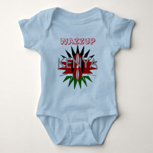 Wazzup Colorful Baby Kinder Kenya Flag Romper