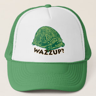 Wazzup - Green Trucker Hat Pet
