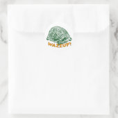 Wazzup - Sticker rond classique, brillant (Sac)