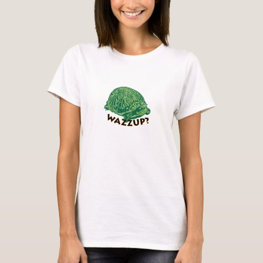 Wazzup - T-shirt de base pour femmes blanches (Devant)
