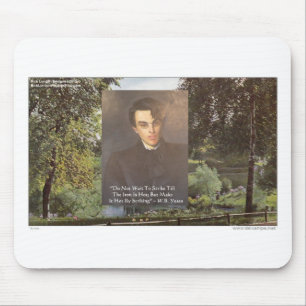WB Yeats "Sla heet ijzer" Citaat T-shirts Cadeaus  Muismat