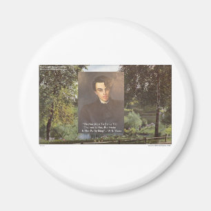 WB Yeats "Sla heet ijzer" Citat T-shirts Cadeaus e Magneet